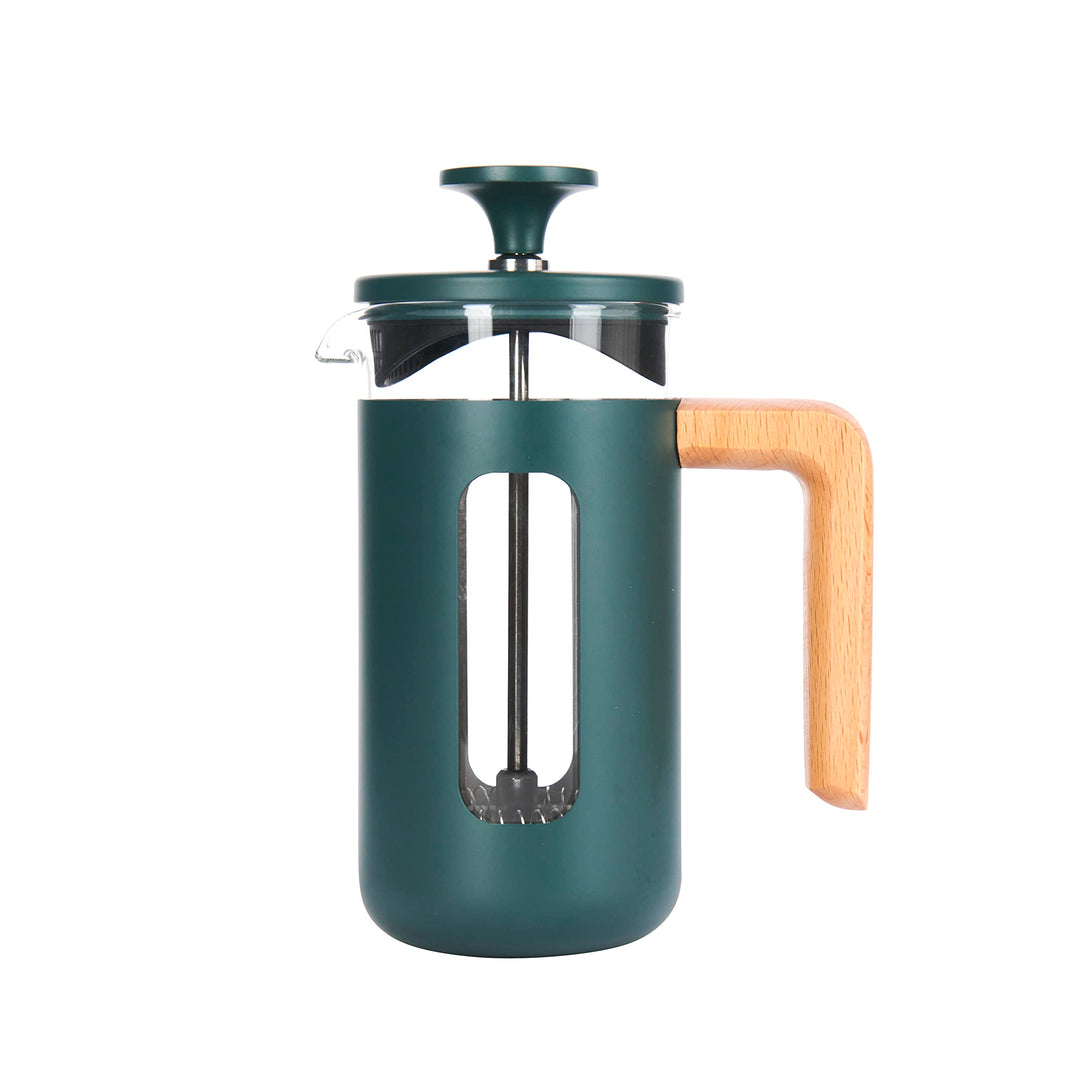 La Cafetière Pisa Kaffeebereiter aus Edelstahl, für 3 Tassen, Grün, in Geschenkverpackung, Grün