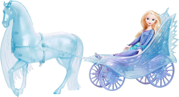 Mattel JBG56 Puppen, ELSA und Nokk Abenteuer-Kutsche, Einheitsgrösse, Elsa und Nokk Abenteuer-kutsch