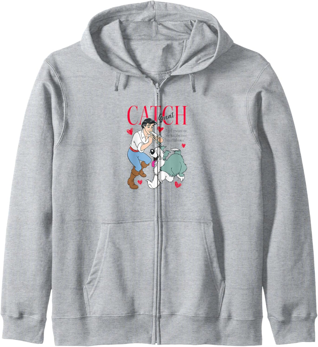 Disney The Little Mermaid Eric & Max Great Catch Hearts Kapuzenjacke
