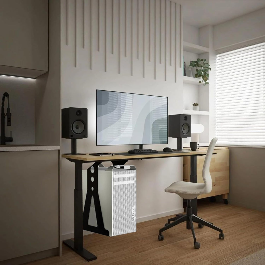 PC Halterung Unter Schreibtisch,Schwerlast Computer Halterung Unter für Meisten Computergehäuse,PC-U