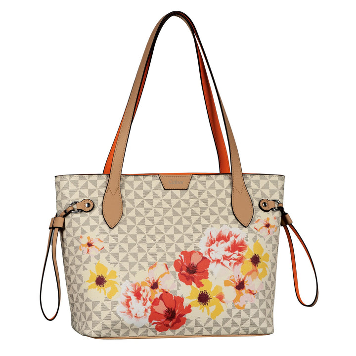Gabor Damen Barina Flower Shopper 41,5 x 13 x 29 Mixed Orange, 41,5 x 13 x 29 Mixed Orange