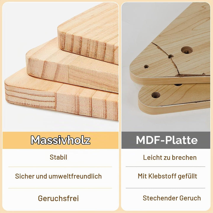 MHJY Bücherregal Kinder, doppelseitiges Holzregal mit robusten Canvas-Taschen, Montessori Stil, trag