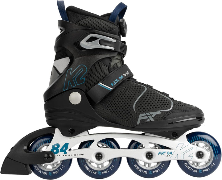 K2 F.I.T. 84 BOA Inline Skate 2025 Grey/Blue EU: 39 (UK: 5.5 / US: 6.5) grey - blue, EU: 39 (UK: 5.5