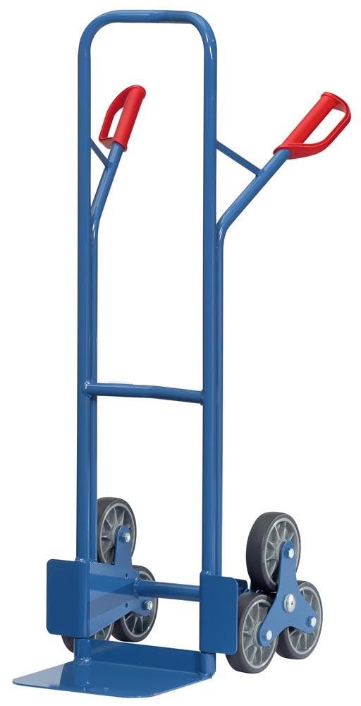 fetra TK1325 Stahlrohr-Treppenkarre, 2 dreiarmige Radsterne