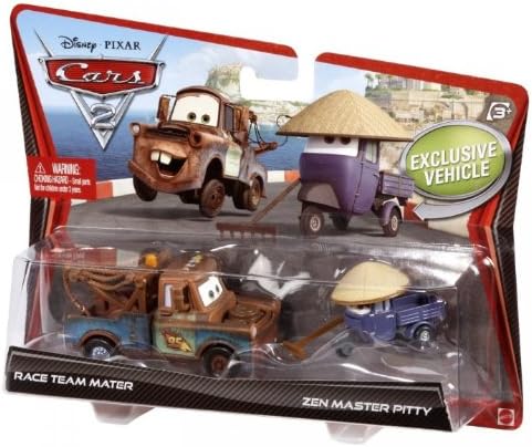 Mattel V2833 Cars 2 Race Team Mater und Zen Master Pitty