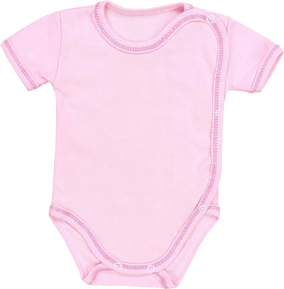 TupTam Unisex Baby Kurzarm Wickelbody 5er Pack 56 Mädchen 2, 56 Mädchen 2