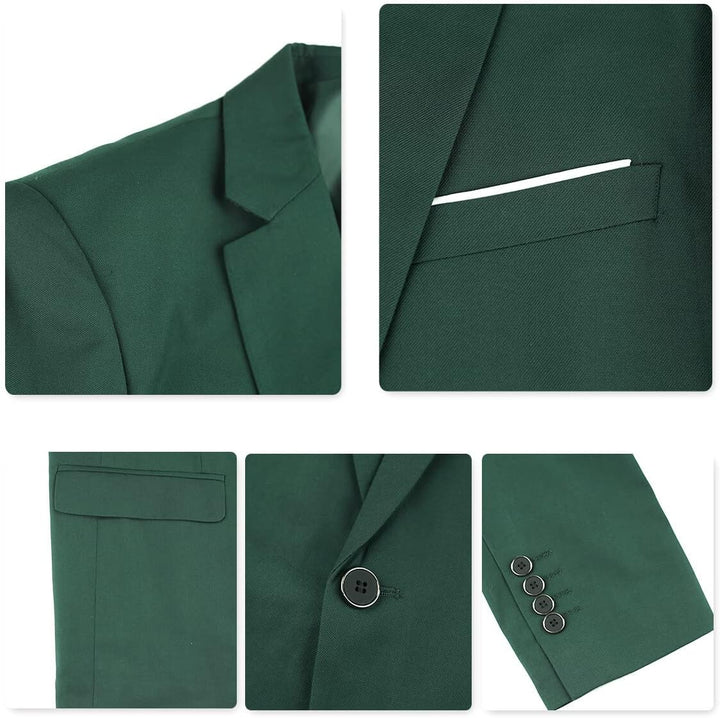 YOUTHUP Anzug Herren 3 Teilig Anzüge Slim Fit 2-Knopf Herrenanzug Modern Formell Sakko Weste Hose fü