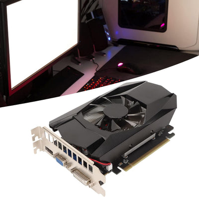 VBESTLIFE Für Radeon HD7670 Grafikkarte, 4 GB GDDR5 Grafikkarte 128 Bit 1000 MHz Frequenz PCIe 2.1 F