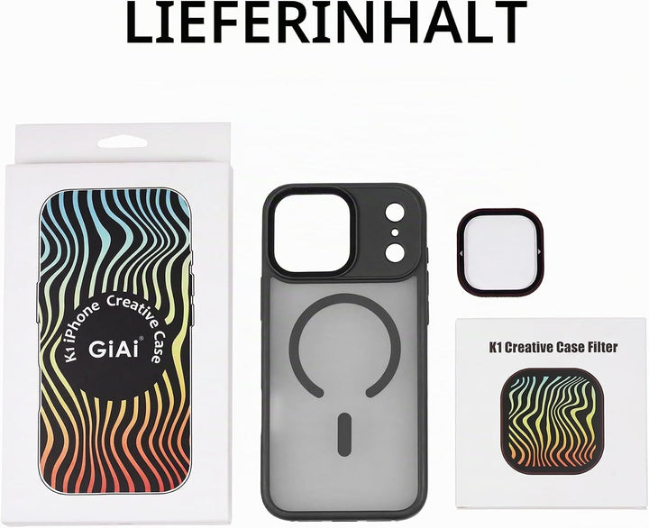Magnetischer UV-Filter für iPhone 17 Pro mit Hülle | MagSafe Kompatibel | Schnellwechsel für CPL/ND/