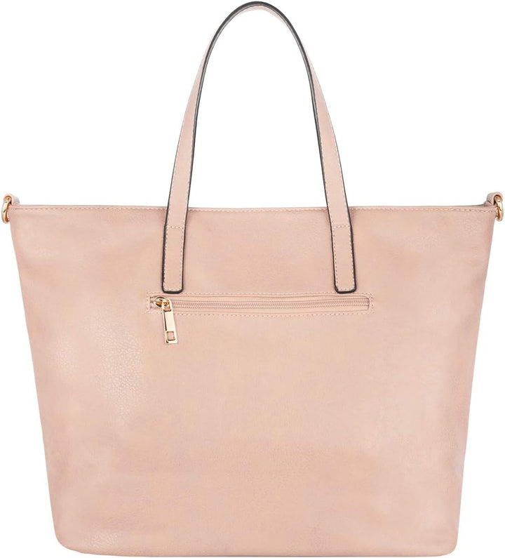 CRAZYCHIC - Damen Streifen Pailletten Handtasche - Tote Shopper Weiches PU Leder - Schultertasche Um