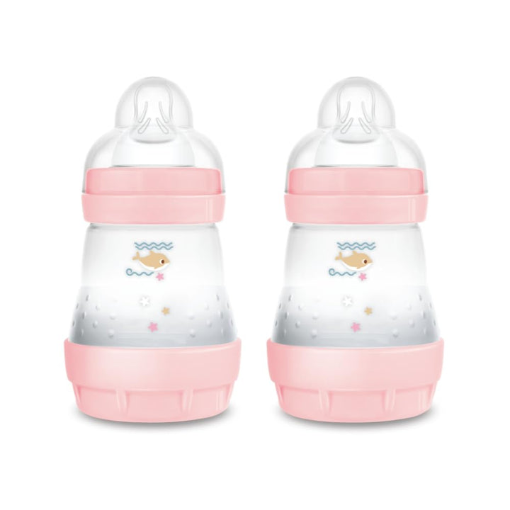 MAM Easy Start Babyflasche, 160 ml (2er-Set), Set mit 2 Anti-Kolik-Flaschen für gemischtes Stillen,