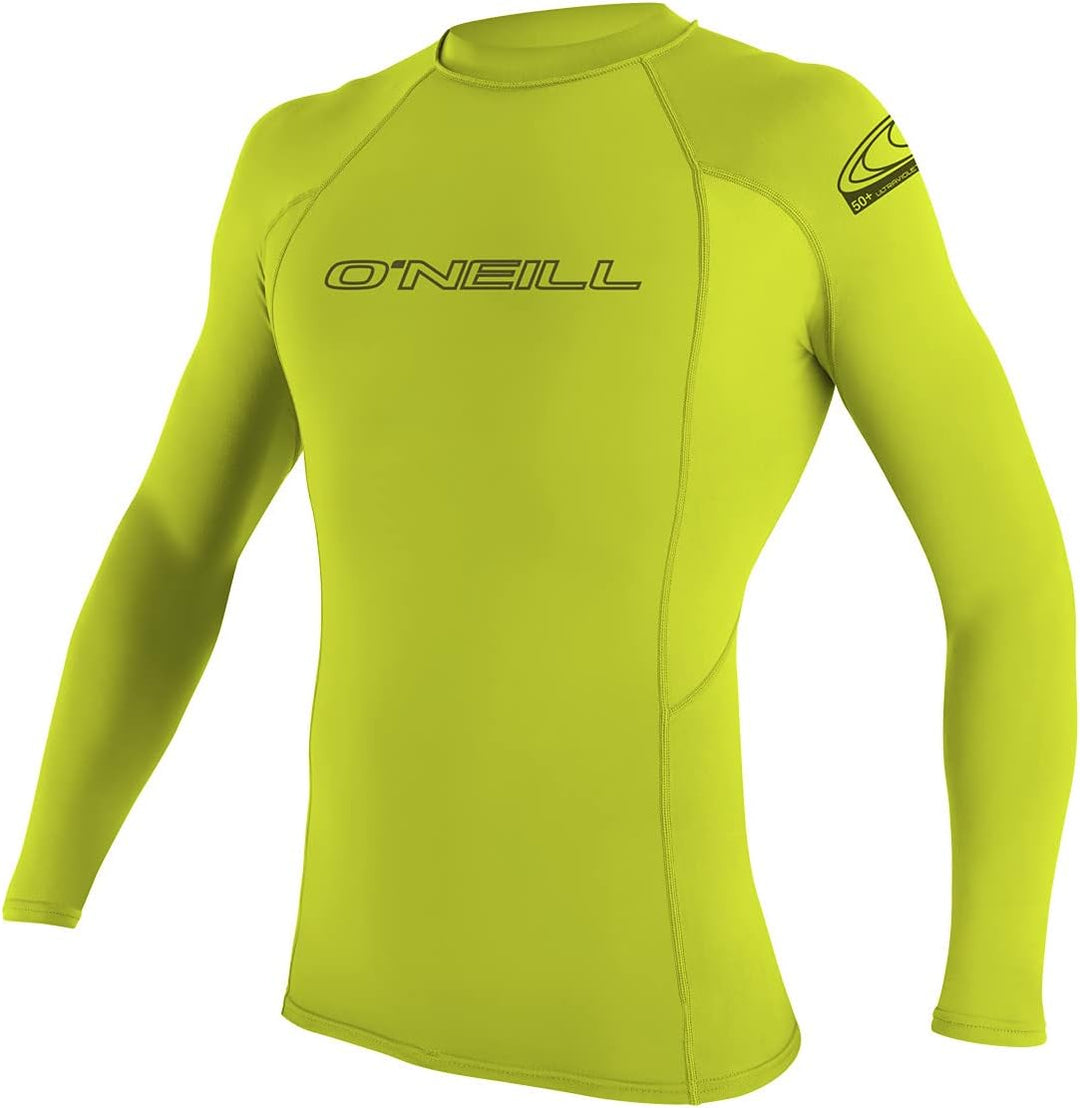 O'Neill Wetsuits Herren Uv Schutz basic skins L/S crew S Lime, S Lime