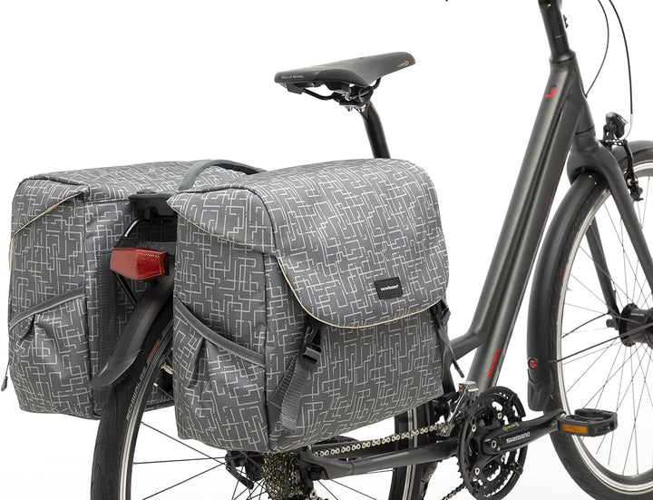 New Looxs Mondi Joy Double Racktime Doppeltasche, Ivy 38 Liter Ivy Grey, 38 Liter Ivy Grey