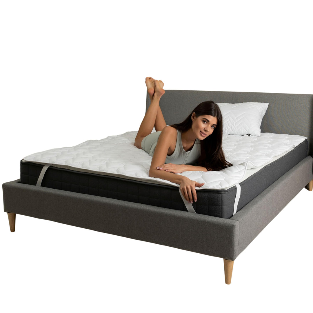sei Design Matratzenschoner 160x200 atmungsaktiv - Luxuriöse Matratzenschutz Auflage - Extra Soft &