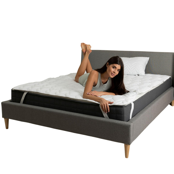 sei Design Matratzenschoner 160x200 atmungsaktiv - Luxuriöse Matratzenschutz Auflage - Extra Soft &