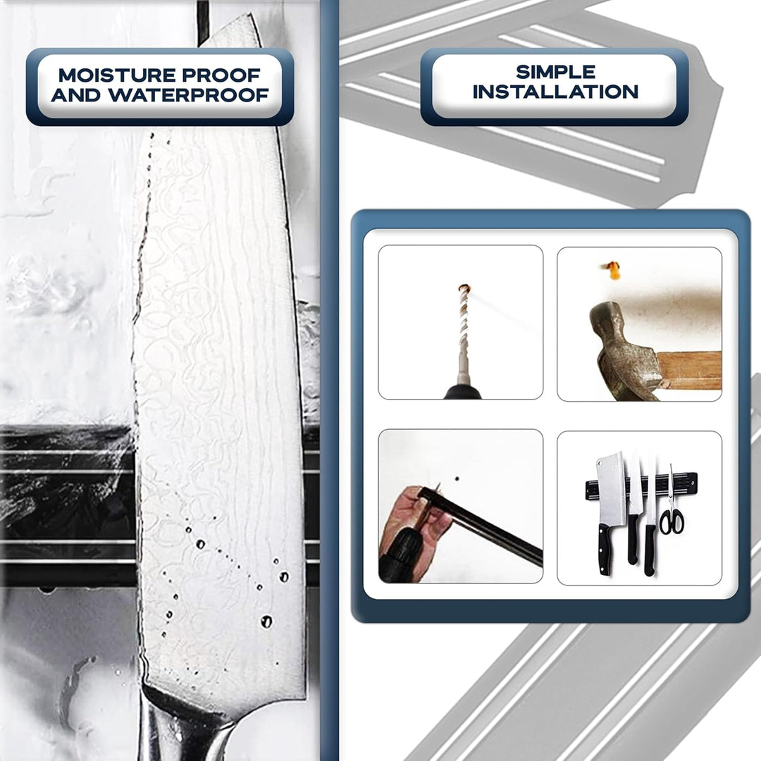 Magnetleiste messer wand 4 Stück 33 cm messerhalter magnetisch messer magnetleiste messerleiste magn