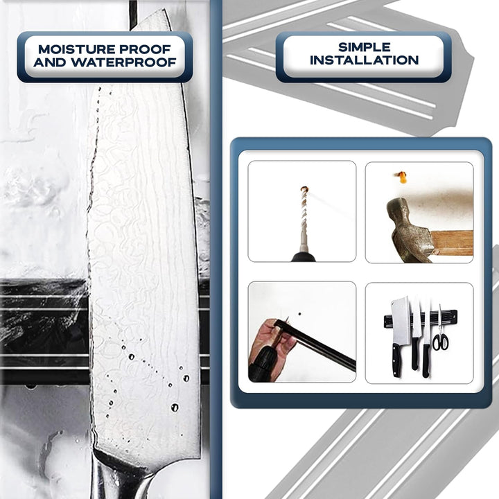 Magnetleiste messer wand 2 Stück 33 cm messerhalter magnetisch messer magnetleiste messerleiste magn