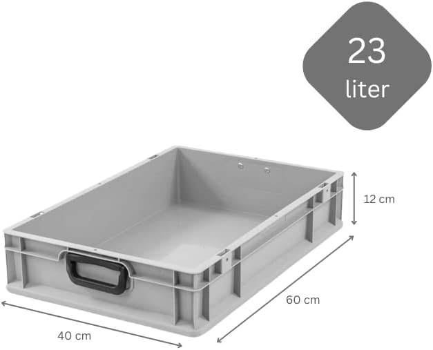 Mega Deal | 10x Proregal Eurobox NextGen Portable Duo |HxBxT 12x40x60cm HxBxT 12x40x60cm Grau, HxBxT