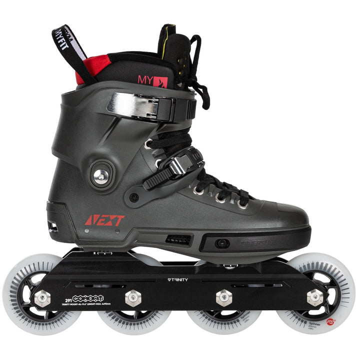 Powerslide Next Charcoal 90 Rollschuhe, schwarz 46-47, 46-47