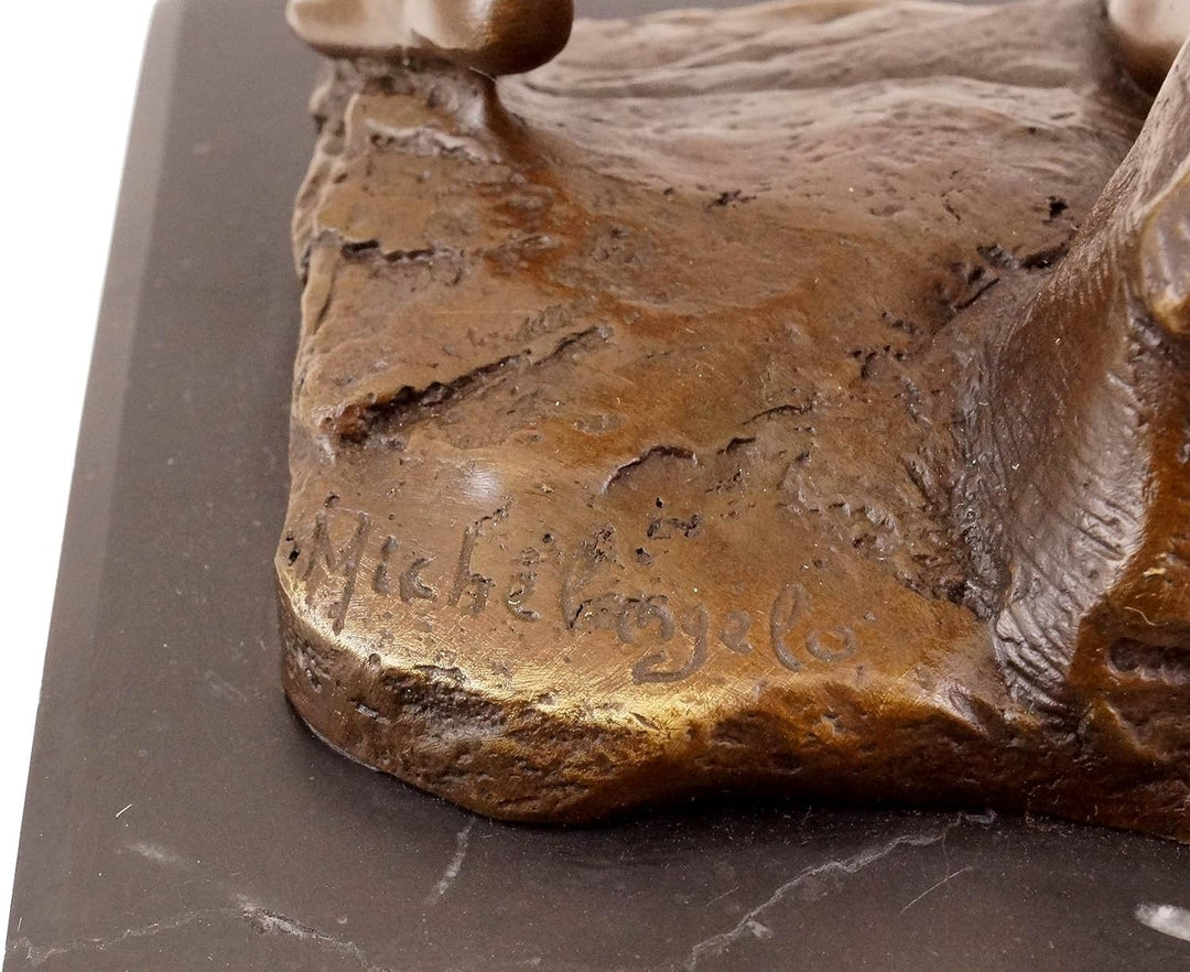 Kunst & Ambiente - Bronzefigur der Hochrenaissance - David von Michelangelo - Römische Skulptur - Fl