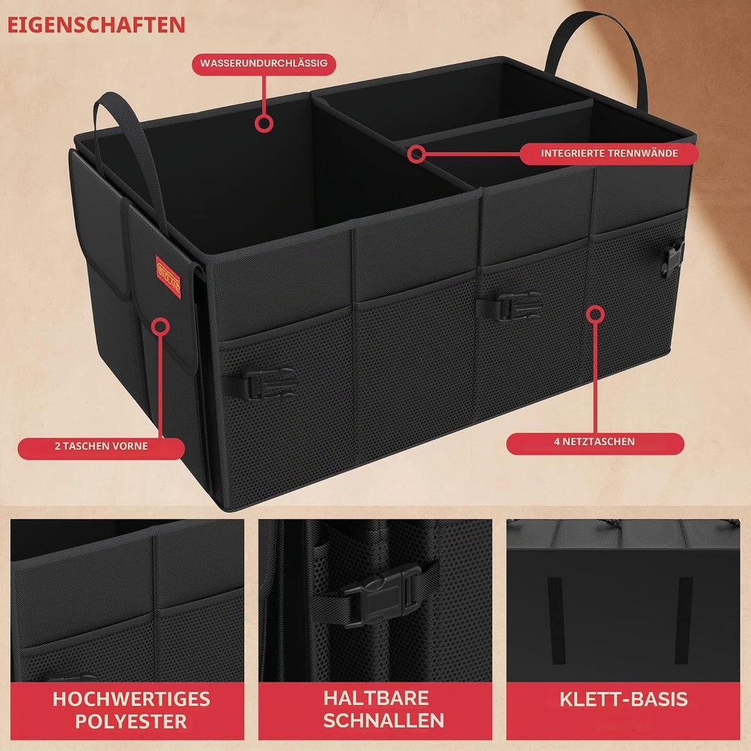GADLANE Gross Kofferraum Organizer Auto Kofferraum Kiste Robuster Faltbare Einkaufstasche Werkzeug H