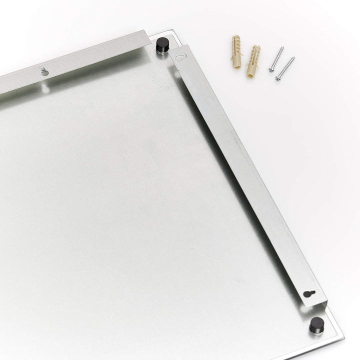 Zeller 11600 Memobord, Glas, weiss, ca. 60 x 40 x 2 cm Weiss 60 x 40 cm, Weiss 60 x 40 cm