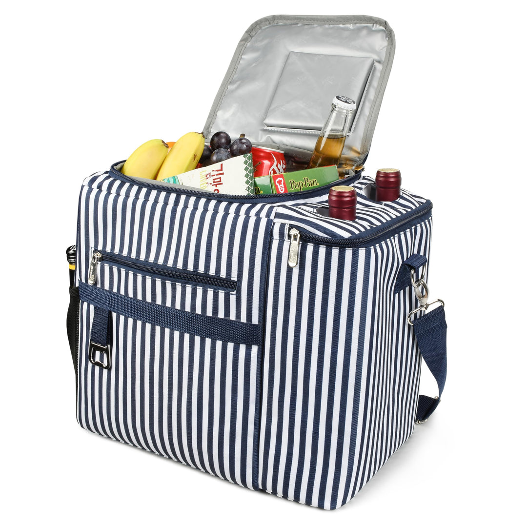 Kato Tirrinia 20L Gross Kühltasche Isoliertasche, Picknickkorb Kühlbox mit Flaschentasche 2 Flaschen