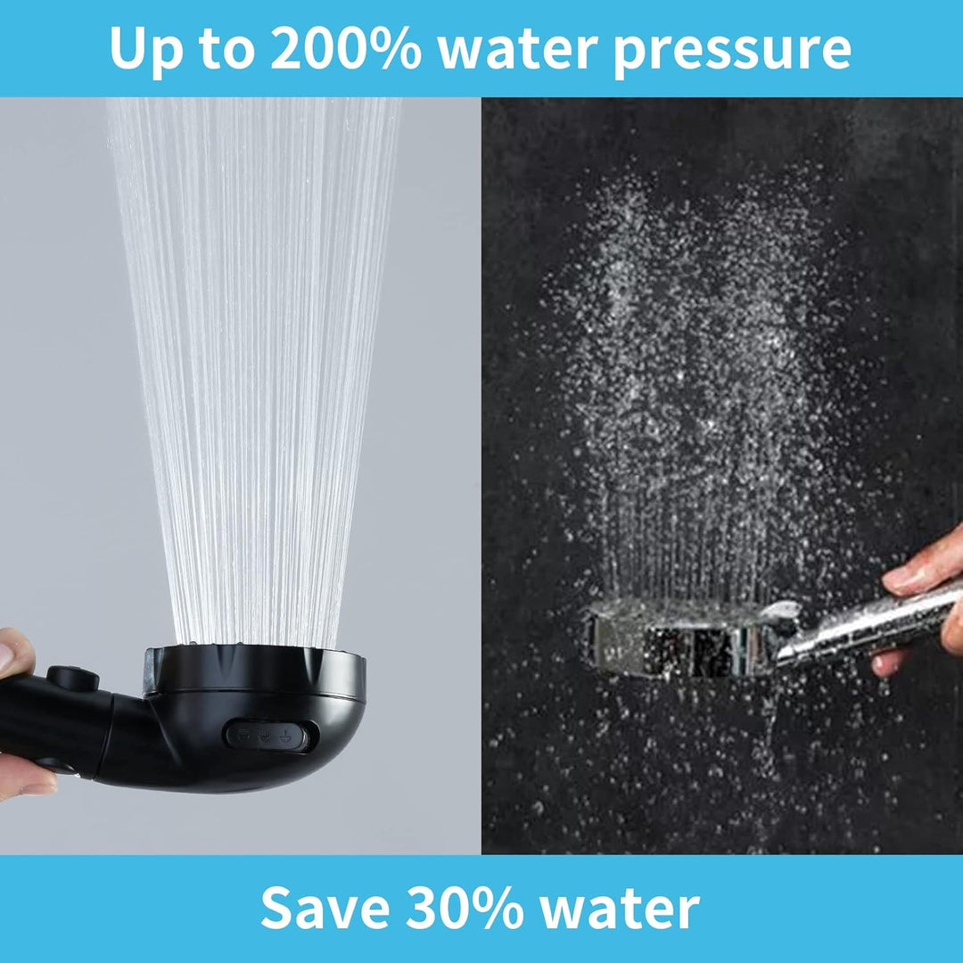 RV Duschbrause mit Schlauch und Halterung, ein Duschkopf wassersparend mit selbstjustierbarer Halter