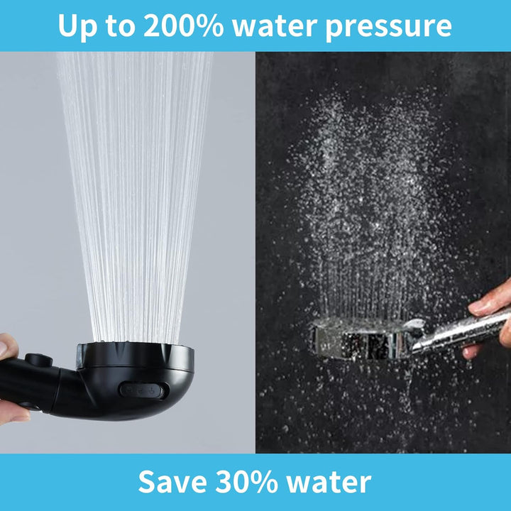 RV Duschbrause mit Schlauch und Halterung, ein Duschkopf wassersparend mit selbstjustierbarer Halter