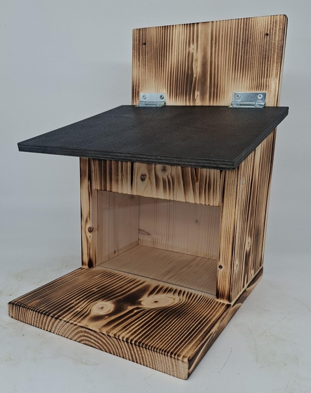 Eichhörnchen Futterhaus - Eichhörnchen Futterstelle - Edel Geflammt - XXL - Fichtenholz - Eichhörnch