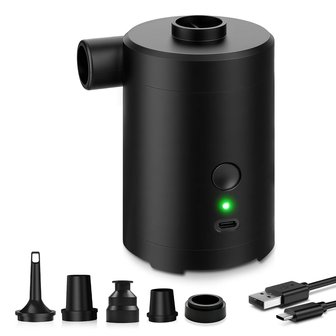 Flintronic Elektrische Luftpumpe, Mini Wiederaufladbare Akku Luftpumpe, Quick-Fill Inflator Deflator