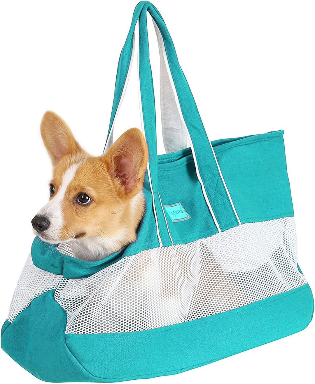 PETCUTE Haustier Handtasche,Atmungsaktiv Hundetragetasche Handtasche mit Sicherheitsleine,Faltbare R