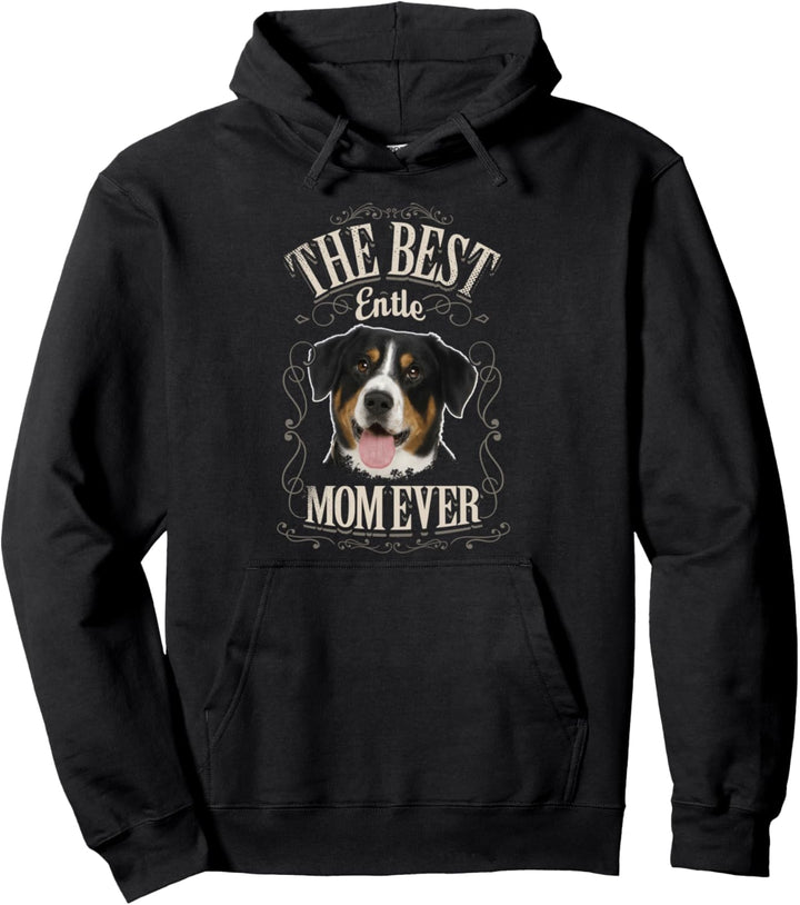 Best Entle Mom Ever Entlebucher Sennenhund Hund Vintage Frau Pullover Hoodie