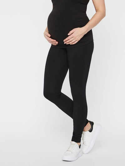 MAMALICIOUS Damen Umstandsleggings (2er Pack) M Schwarz (Black Pack: Black), M Schwarz (Black Pack: