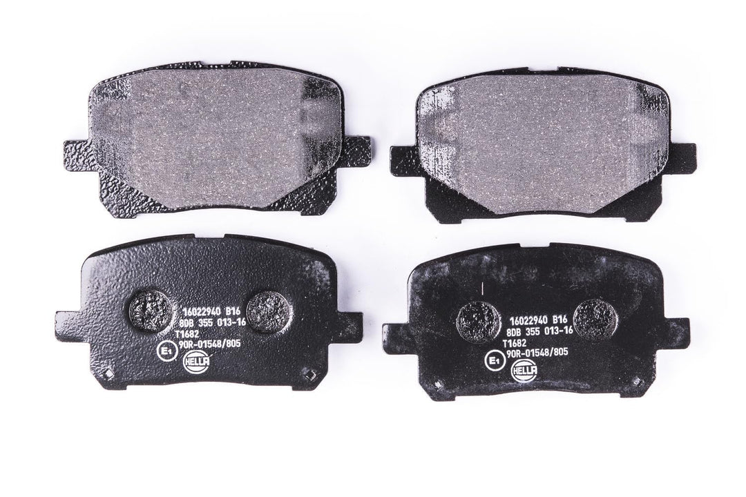 HELLA PAGID 8DB 355 013-161 Bremsbelagsatz - T1682 - Dicke/Stärke: 16.9mm - Bremssystem: Akebono - n
