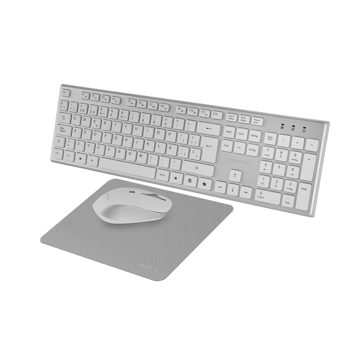 Tacens Zenith, 3-in-1 Kabelloses Combo mit DualLink 2.4 GHz Technologie, Full-Size Komplett mit Smar