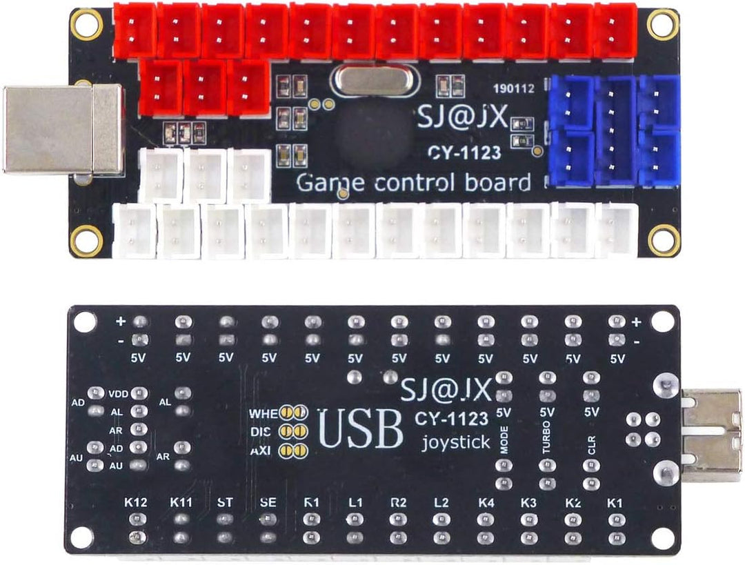 SJ@JX Arcade LED DIY Kit USB Encoder Board Controller Button Joystick LED 5V Power SANWA