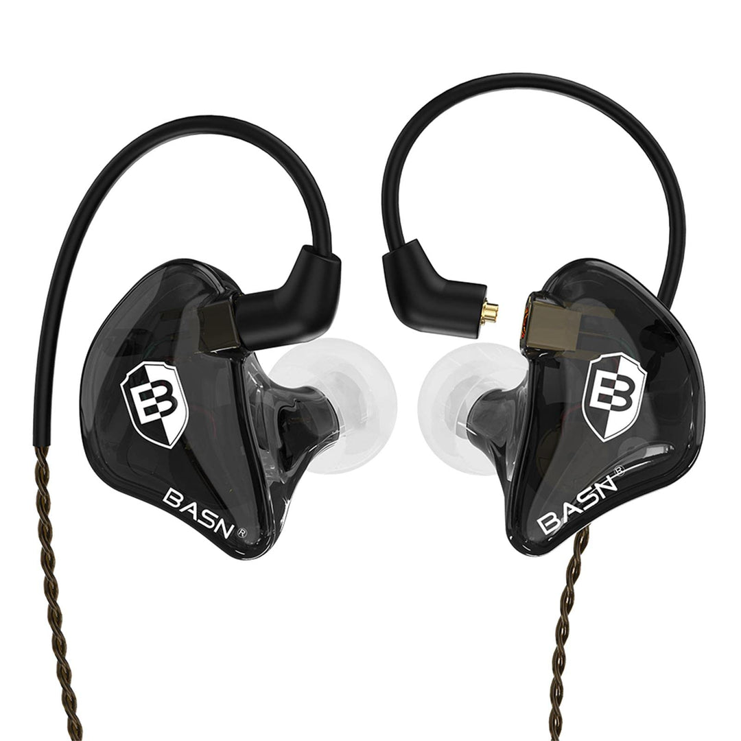 BASN Bsinger In-Ear-Monitore Geräuschisolierende Kopfhörer, Dual-dynamische Treiber High Definition