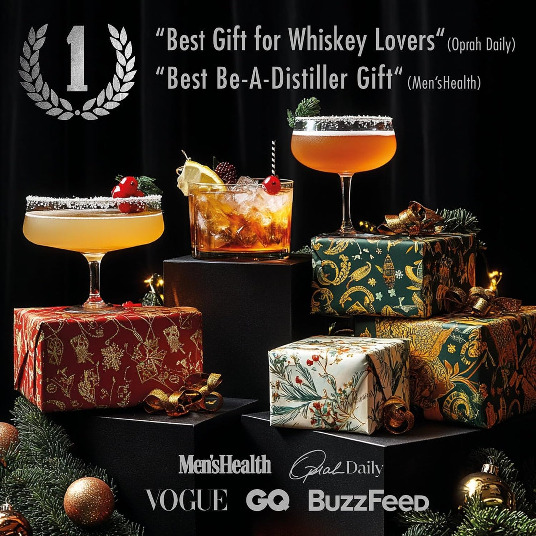 DIY Whiskey & Cocktail Smoker Kit - Premium Wood & Botanical Smoking Kit - Includes 6 Wood Chips, 6