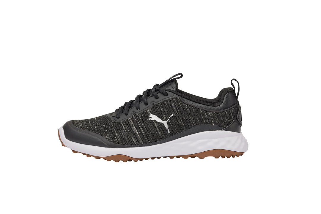 PUMA Herren Fusion Pro Extra Wide Golfschuhe 39 EU Schwarz Silber, 40 EU Schwarz Silber