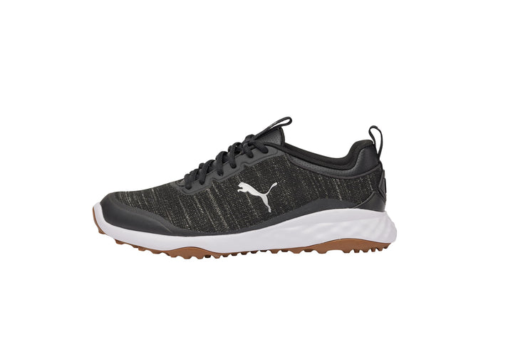 PUMA Herren Fusion Pro Extra Wide Golfschuhe 39 EU Schwarz Silber, 40 EU Schwarz Silber