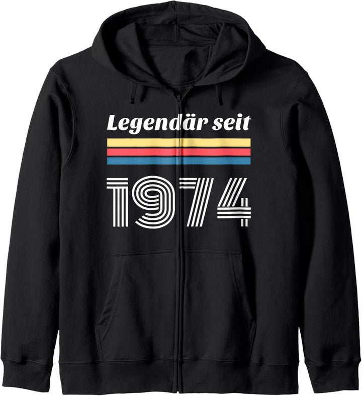 50. Geburtstag Mann Frau 50 Jahre 1974 Deko Lustig Geschenk Kapuzenjacke