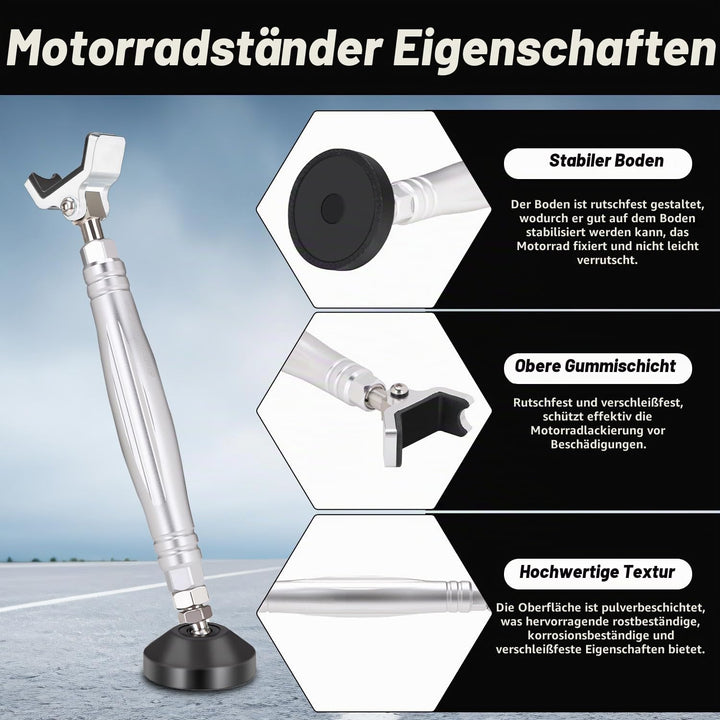 JFG RACING Motorrad-Radständer Nachrüstung, tragbar, vorne, hinten, Radständer, Paddock-Ständer, Ket