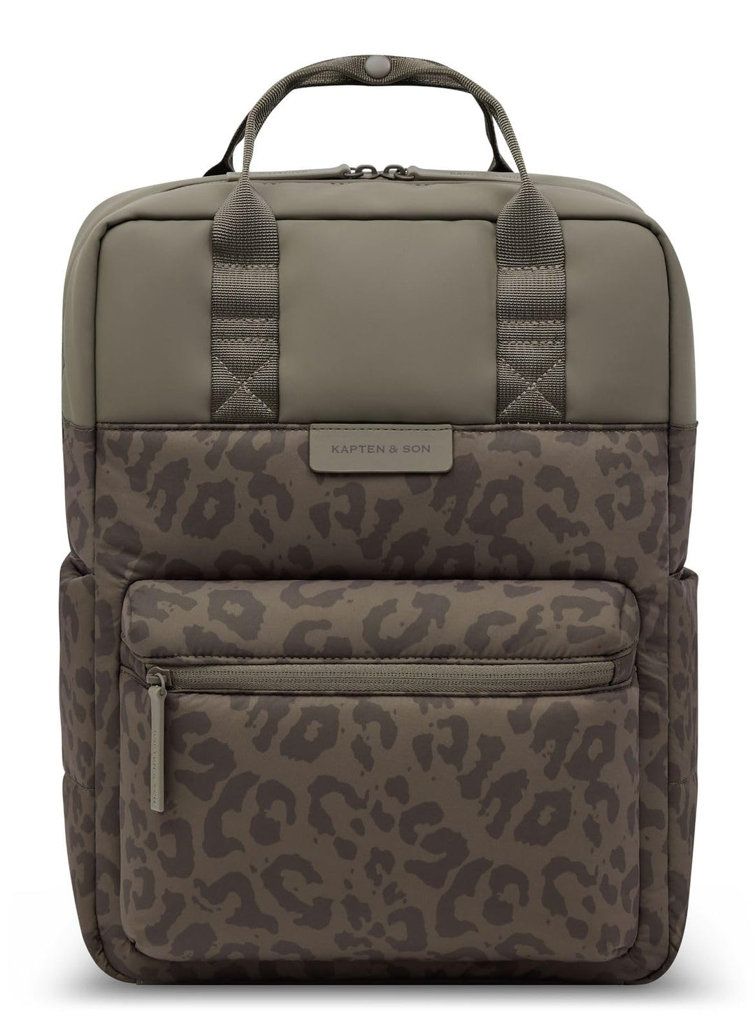 Kapten & Son Rucksack Freizeitrucksack mit Laptopfach Bergen Cloud Backpack 15L Leo Dark Brown taupe
