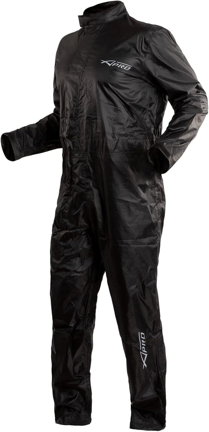 Wasseranzung Regenanzug Wasserdicht Hoehe Sichtbarkeit Motorrad Schwarz XS XS Schwarz, XS Schwarz