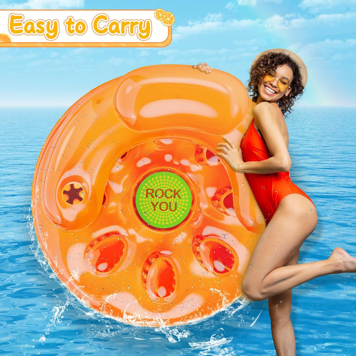 COOLJOYA Wasserhängematte Aufblasbares Schwimmbett Pool Lounger Floats Luftmatratze Pool Schwimmende
