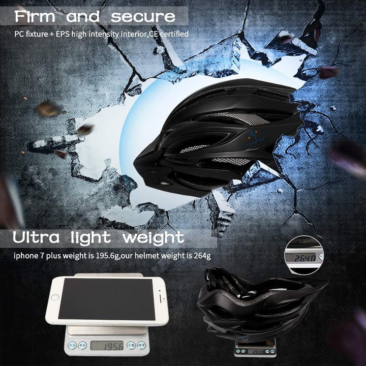 ioutdoor Premium Fahrradhelm, CE CPSC Zertifikat, Radhelm mit Abnehmbarer Sonnenblende und Insektenn