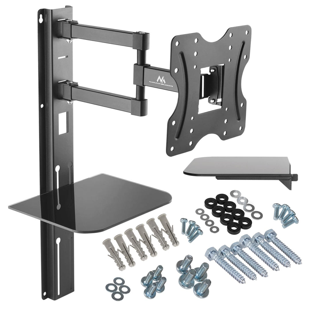 Maclean MC-771 Wandhalterung mit Ablage 23"-42" 200x200 VESA LCD LED Plasma TV Halterung, 23"-42" 20