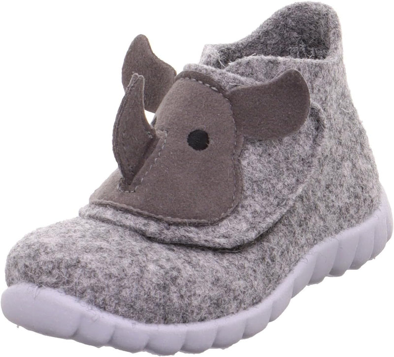 Superfit Baby-Jungen Happy Wollfilz Hausschuh 20 EU Schwarz 0010, 20 EU Schwarz 0010