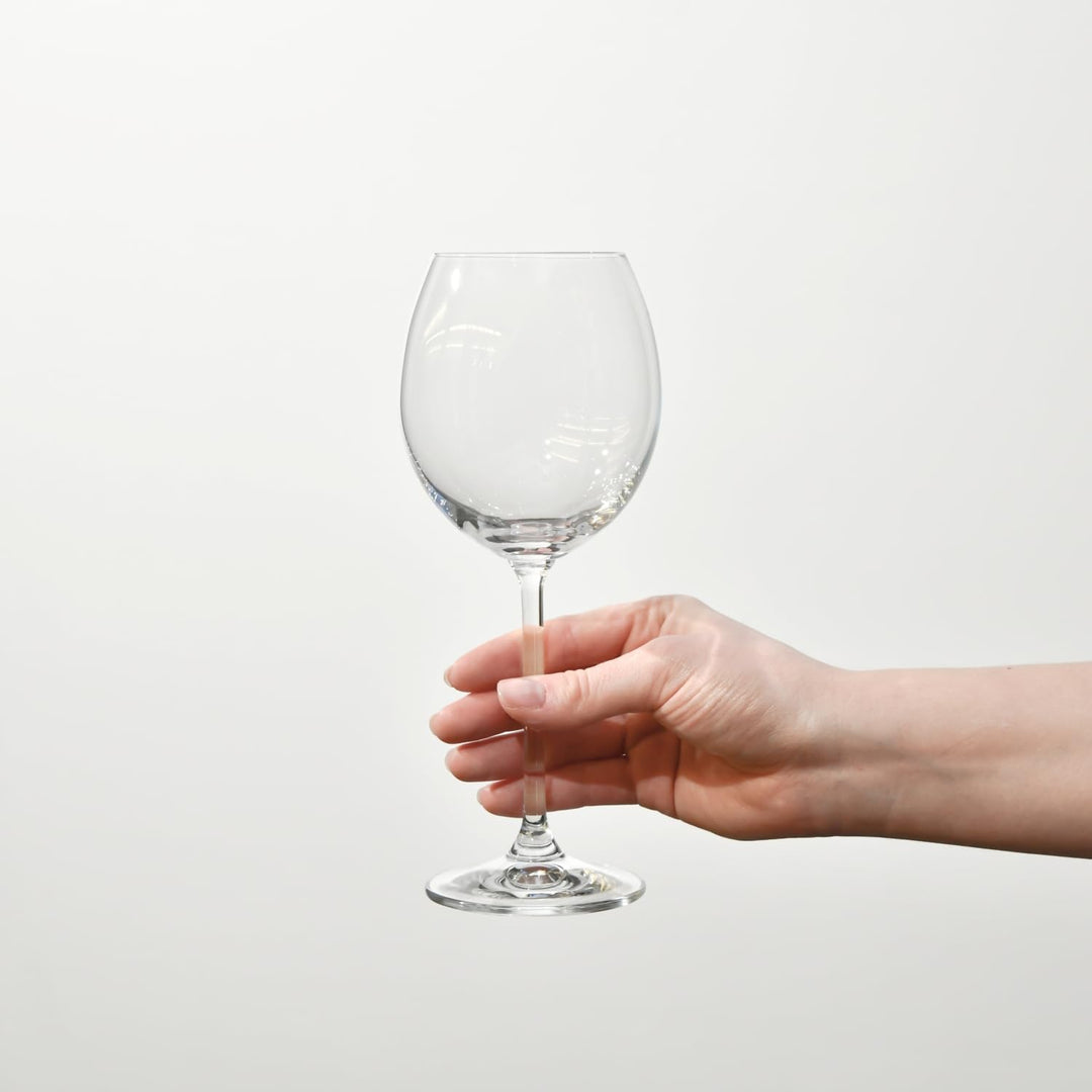 Krosno Rot-Weingläser | Set von 6 | 350 ML | Venezia Kollektion | Perfekt für Zuhause, Restaurants u
